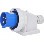 Вилка настінна (силовий роз'єм) EPH-1632  IP67 (16A, 230V, 2P+PE)